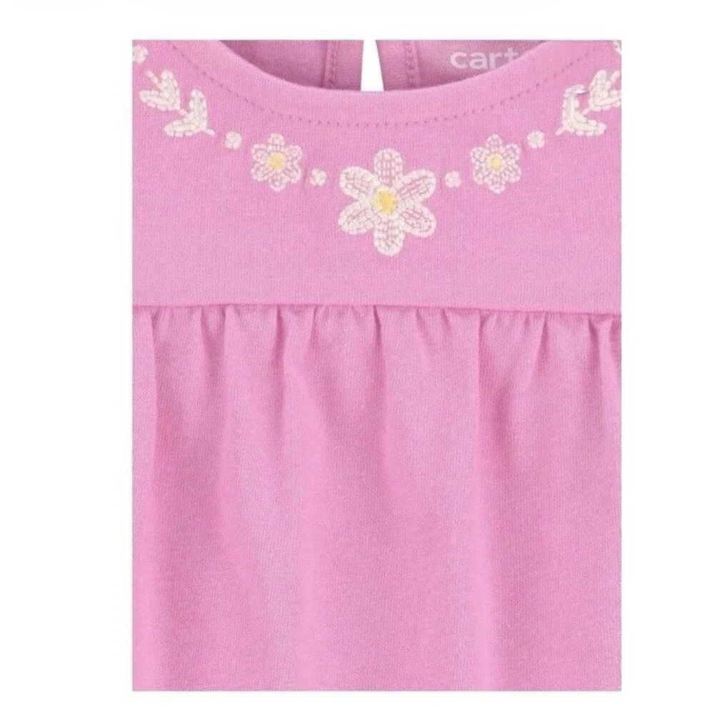 Carter's Child of Mine Baby Girl Dress Pink Floral